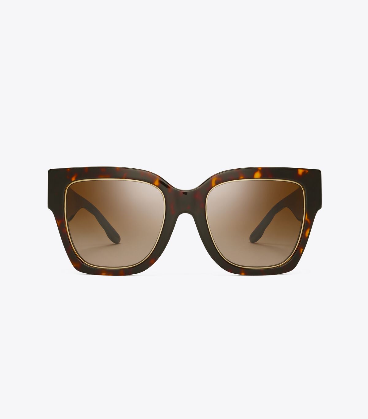 Brown Women's Tory Burch Kira Chevron Square Sunglasses | QVLRIP-291