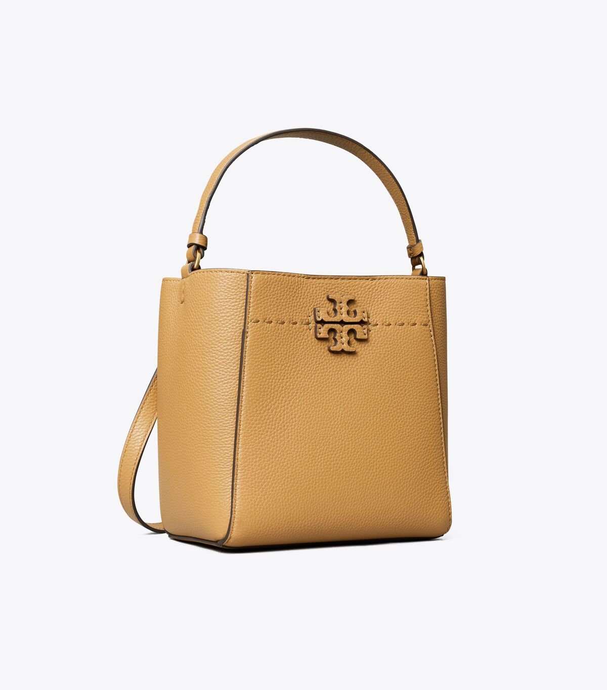 Brown Women's Tory Burch Small Mcgraw Bucket Bags | KWZXYT-840