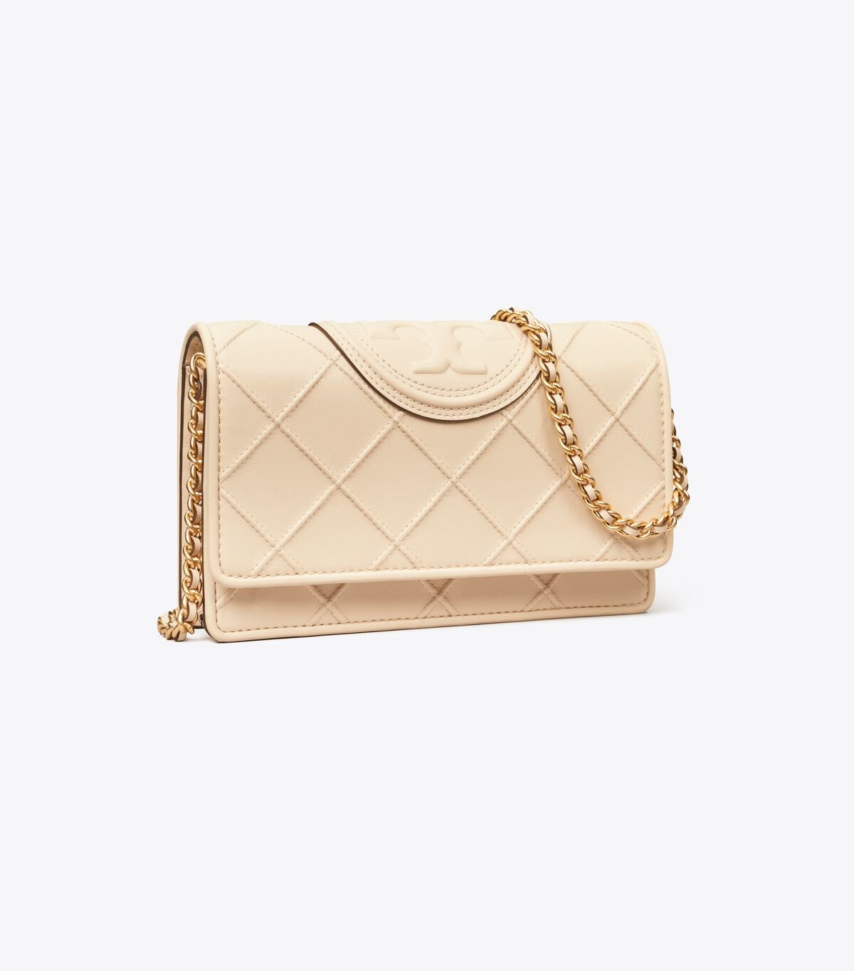 Cream Women's Tory Burch Fleming Soft Chain Crossbody Bags | GZIUSC-136