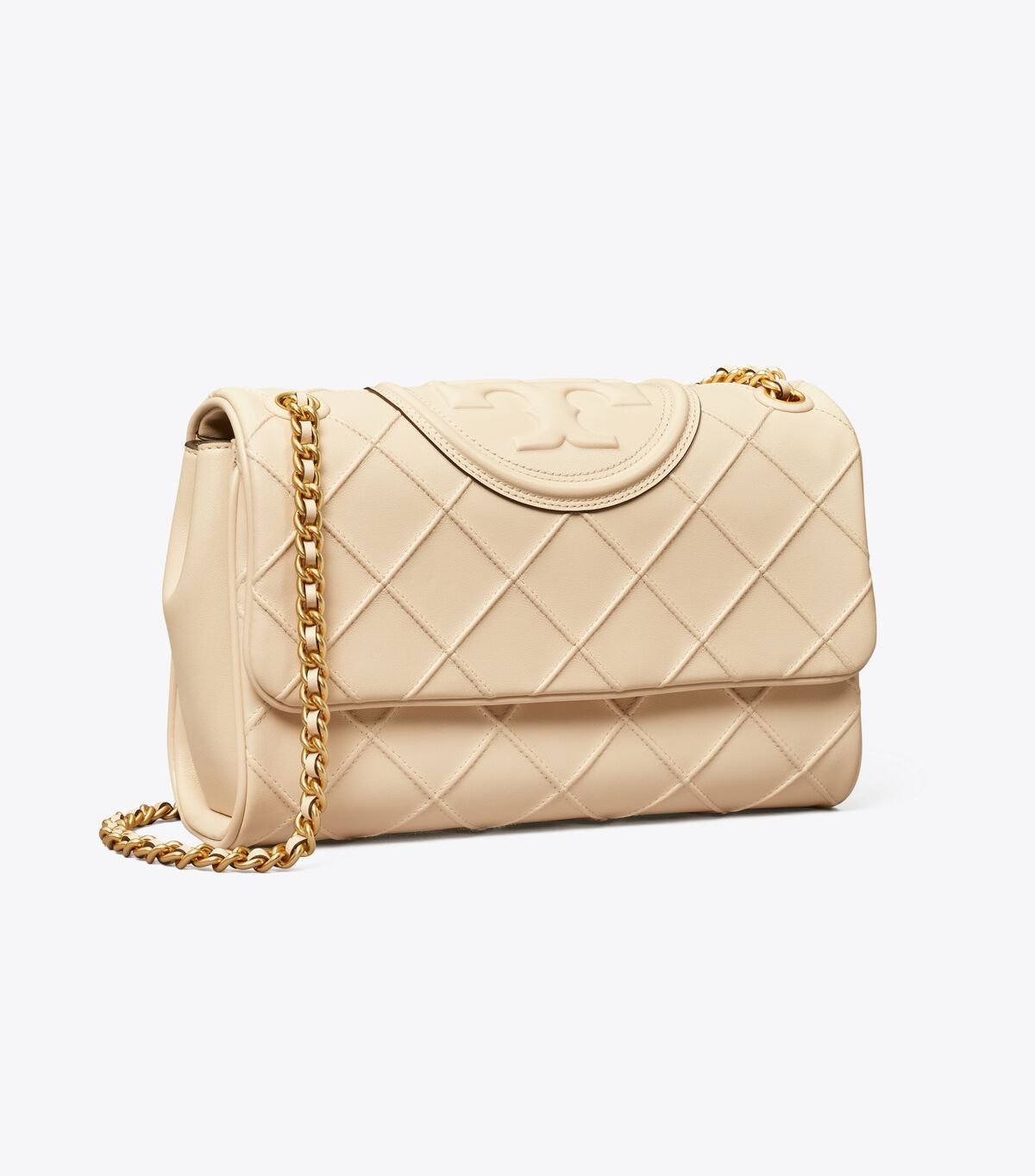 Cream Women's Tory Burch Fleming Soft Convertible Shoulder Bags | HKZXYJ-814