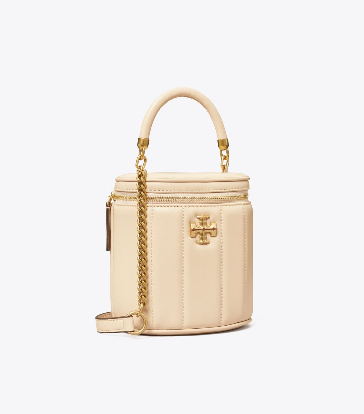 Cream Women's Tory Burch Kira Vanity Case Crossbody Bags | UKROFC-576