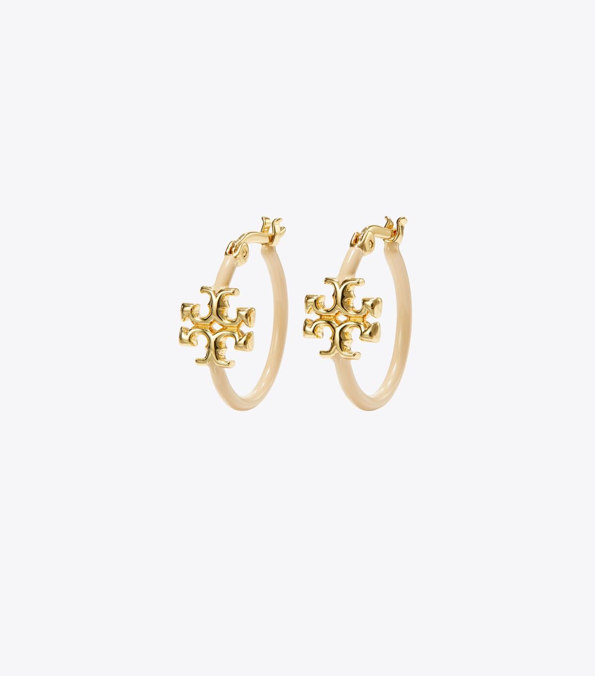 Gold Women's Tory Burch Eleanor Small Hoop Earrings | WOPHAD-514