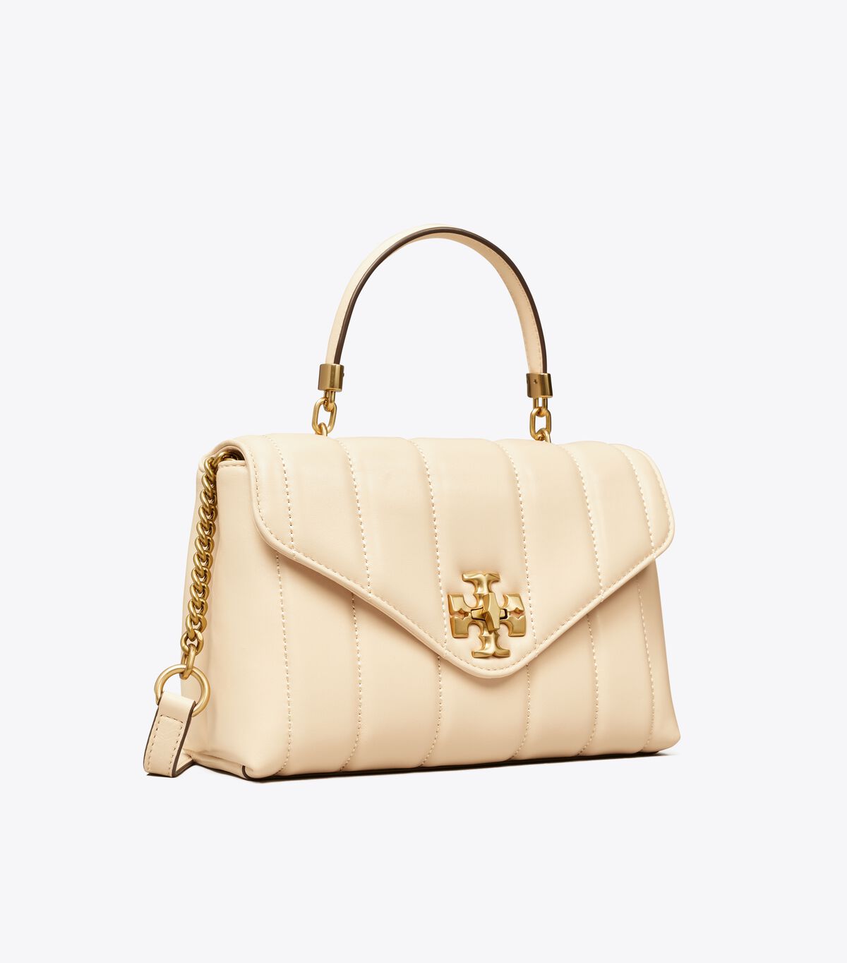 Gold Women's Tory Burch Small Kira Quilted Satchel Bags | VUXPGT-259