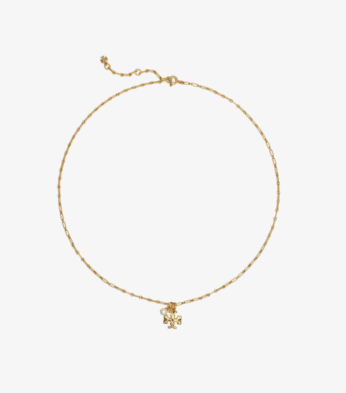 Gold Women's Tory Burch Thin Roxanne Pendant Necklace | TEBCGO-560