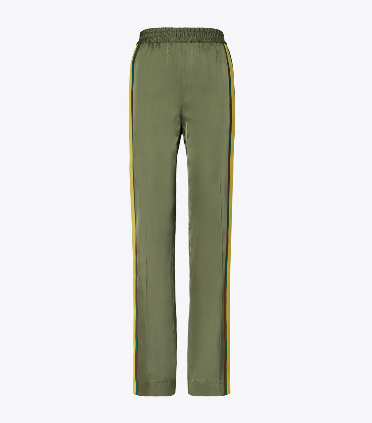 Green Women's Tory Burch Wide-leg Satin Pants | BQAWZO-230