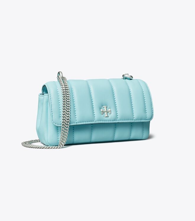 Light Blue Women's Tory Burch Mini Kira Flap Shoulder Bags | KDQYEG-095