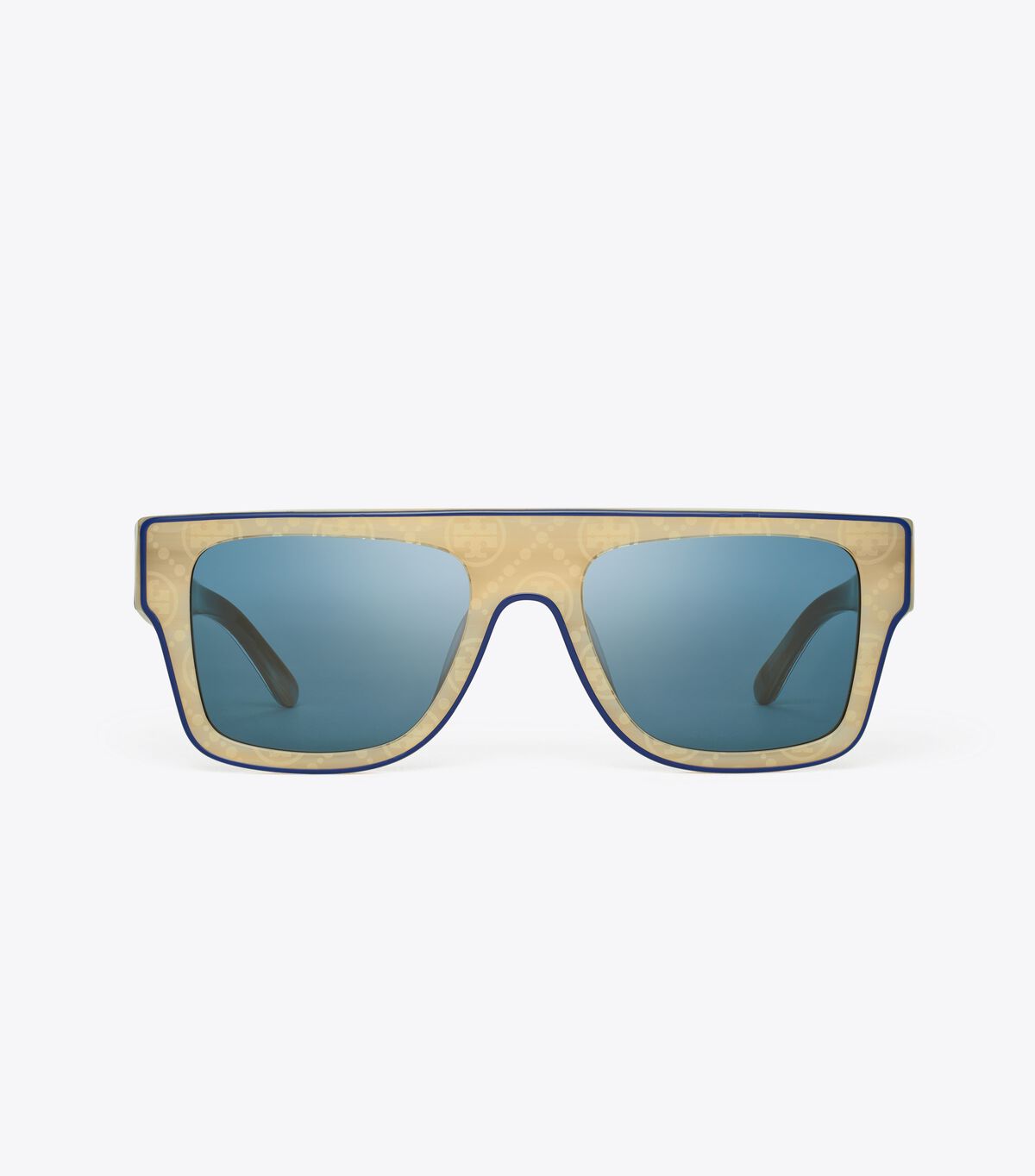 Navy Women's Tory Burch Oversized Geometric Sunglasses | DASUXZ-790