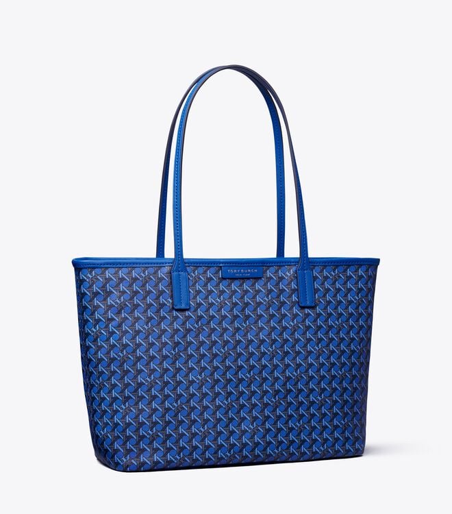 Navy Women's Tory Burch Small Ever-ready Zip Tote Bags | EWIROY-321