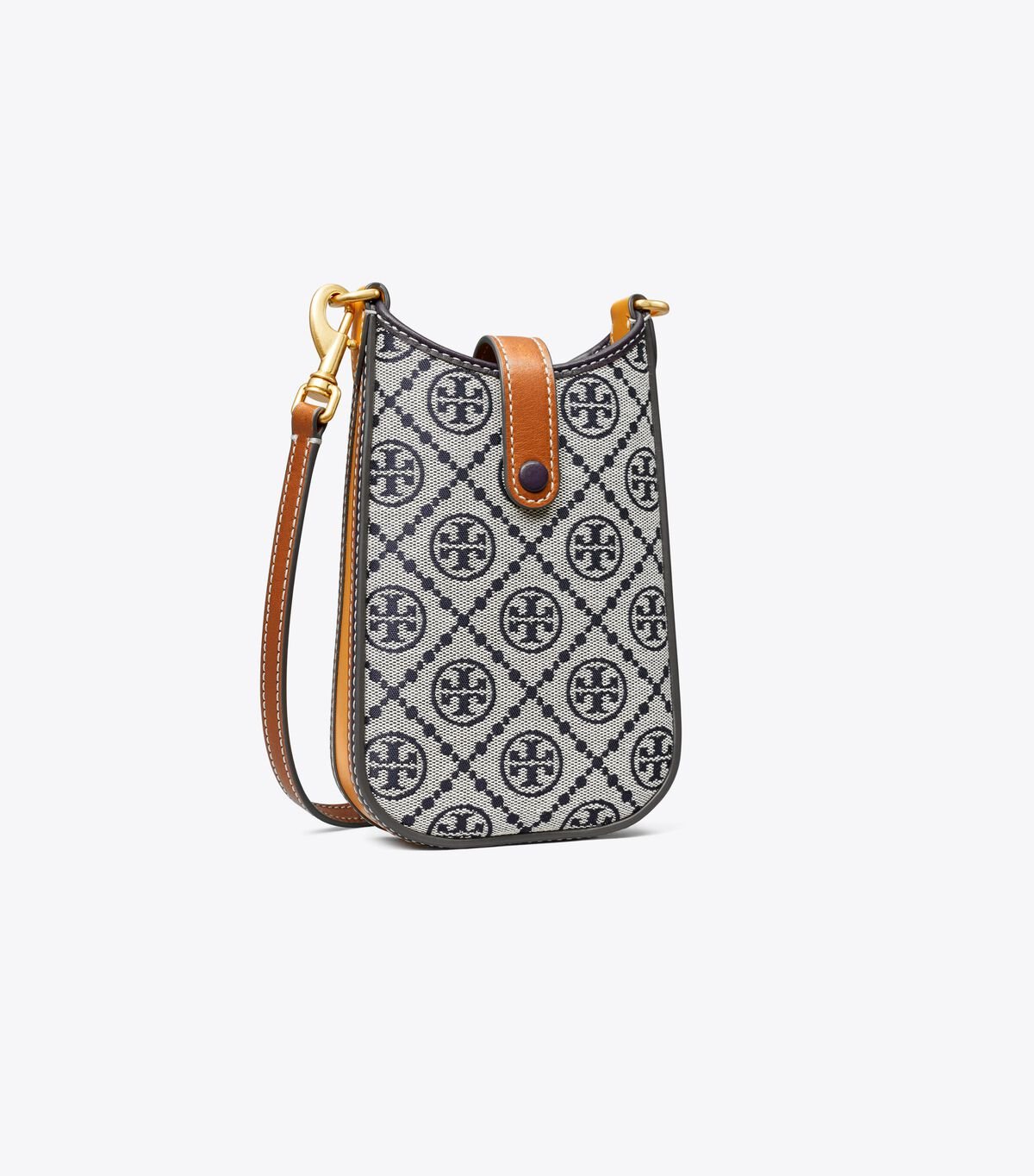 Navy Women's Tory Burch T Monogram Phone Crossbody Bags | XBAOJR-954