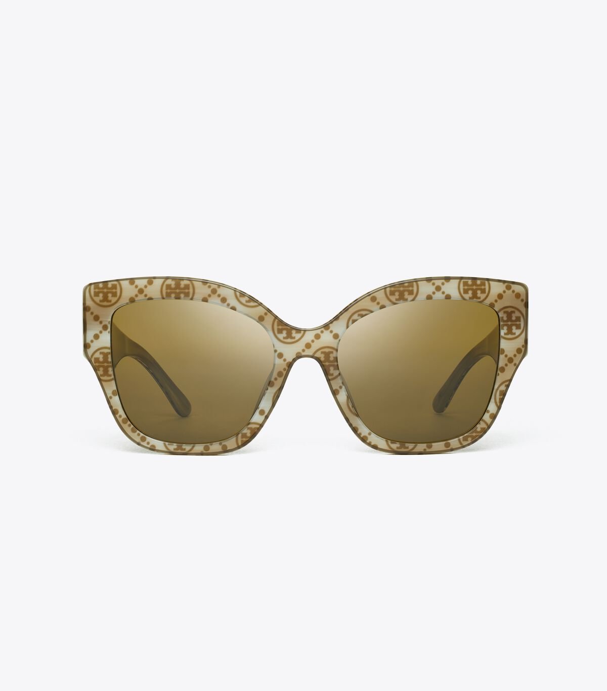 Olive Women's Tory Burch Oversized Cat-eye Sunglasses | YPWFOL-629