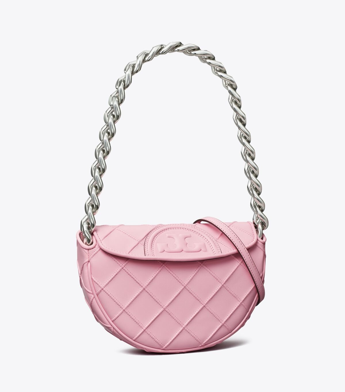 Pink Women's Tory Burch Mini Fleming Soft Crossbody Bags | MCWEZH-634