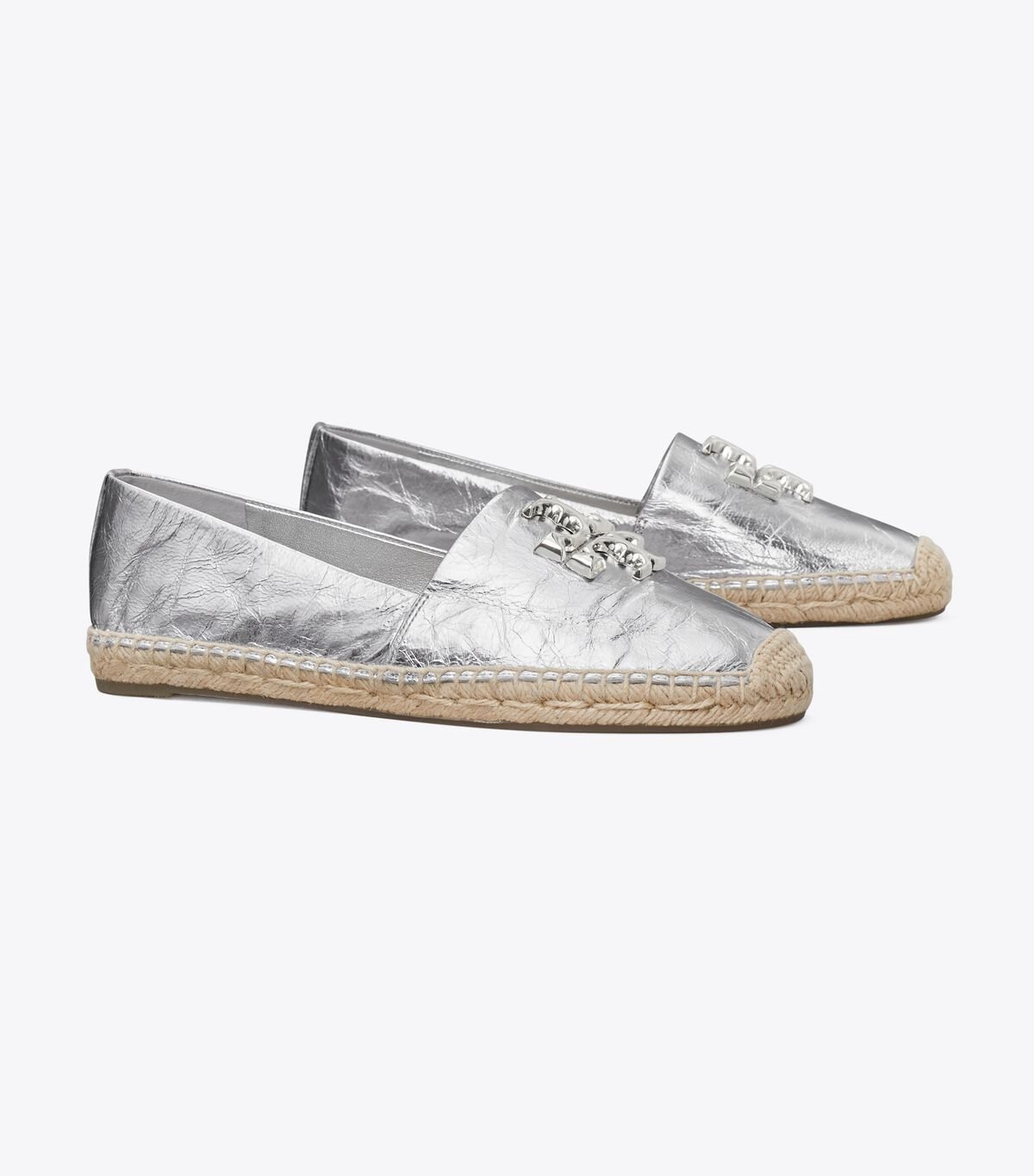 Silver Women's Tory Burch Eleanor Espadrille | NSDMTX-456